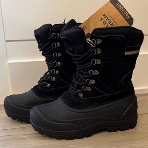 NWT Field & Stream Black Winter Boots Kids Size 4